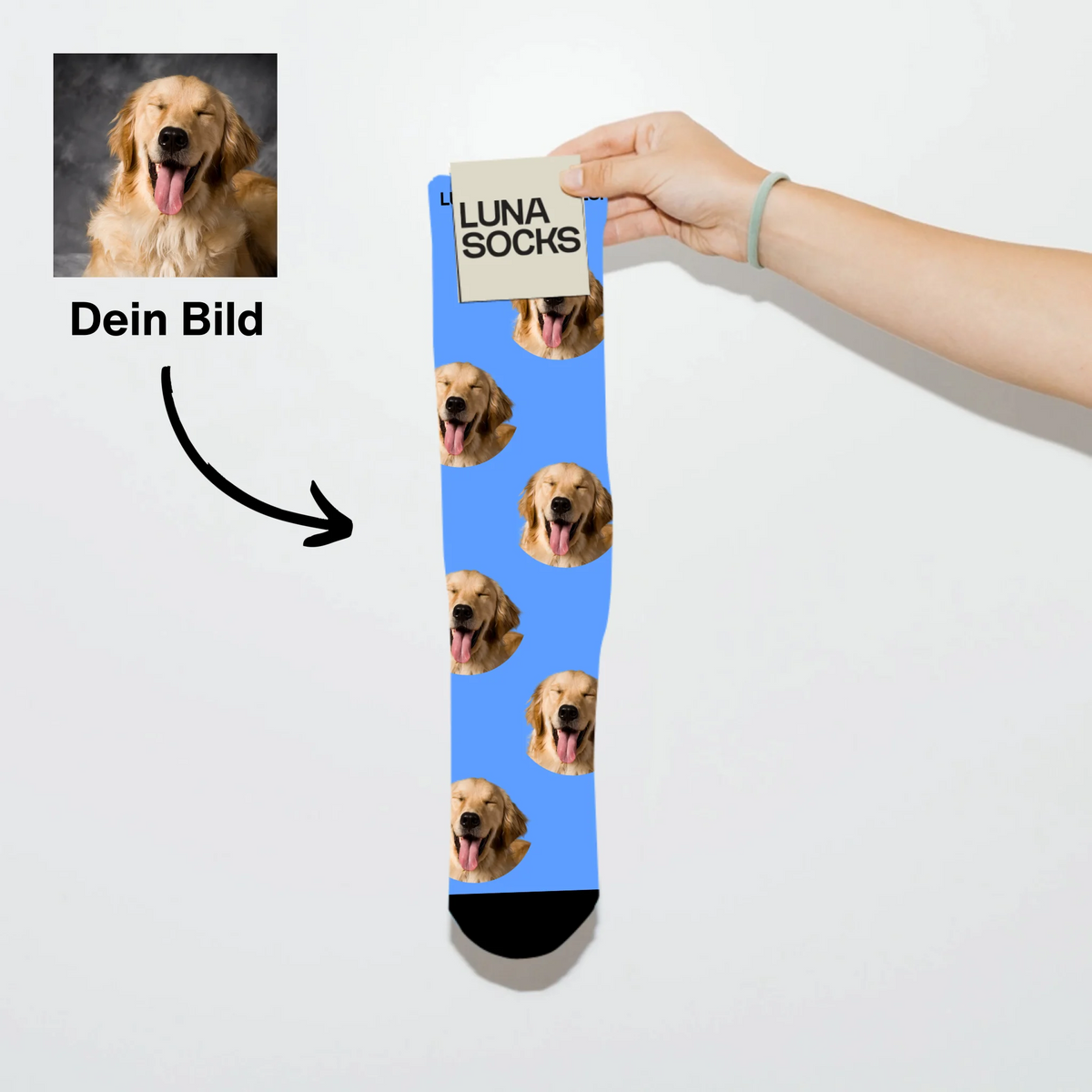 Chaussettes personnalisées avec votre animal de compagnie